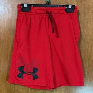 Under Armour Kids Red Sports Shorts